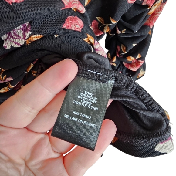 Torrid Floral Chiffon Colorful Mesh Blouse Top Size 4x - Picture 5 of 6